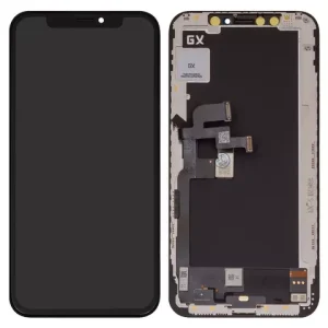 Дисплей для iPhone XS, чорний, з рамкою, High Copy, (AMOLED), GX OEM soft