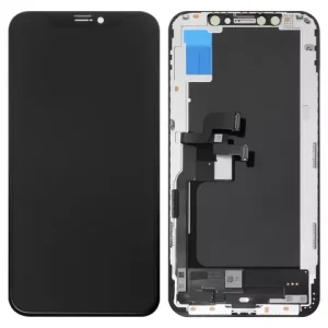 Дисплей для iPhone XS, чорний, з рамкою, High Copy, (OLED), imisu OEM soft