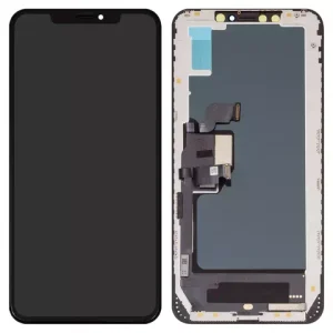 Дисплей для iPhone XS Max, чорний, з рамкою, Copy, (TFT), ZY, LTPS FHD