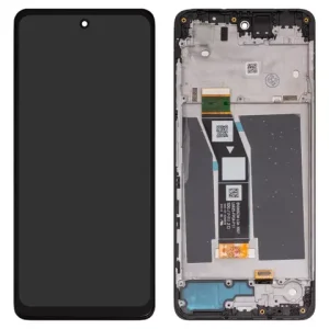 Дисплей для Motorola Moto G24, Moto G24 Power, чорний, з рамкою, High Copy