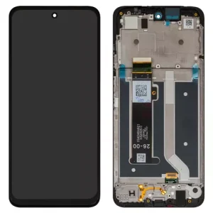Дисплей для Motorola Moto G34, Moto G45, чорний, з рамкою, Сopy, 1540464621