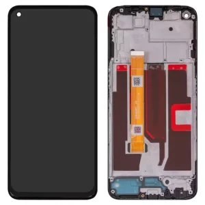 Дисплей для Oppo A54 5G, A74 5G, A93 5G, чорний, з рамкою, Original (PRC), CPH2195, OPG02, CPH2197, CPH2263, PCGM00, PEHM00, PEHT00