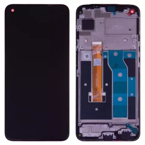 Дисплей для Realme 6, чорний, з рамкою, High Copy, RMX2001, 1540396652