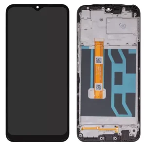 Дисплей для Realme C25, C25s, чорний, з рамкою, High Copy, RMX3193, RMX3191, RMX3195, RMX3197, FPC HT065H113 A1