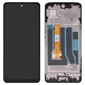 Дисплей для Realme C67 5G, чорний, з рамкою, High Copy