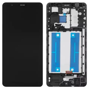 Дисплей для Samsung A013 Galaxy A01 Core, M013 Galaxy M01 Core, чорний, з рамкою, Original (PRC)