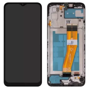 Дисплей для Samsung A035F Galaxy A03, чорний, з рамкою, (Box)