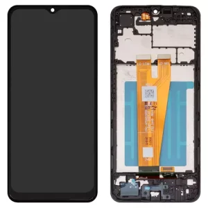 Дисплей для Samsung A045 Galaxy A04, чорний, з рамкою, High Copy