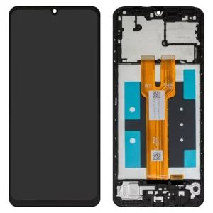 Дисплей для Samsung A066 Galaxy A06 5G, чорний, з рамкою, Сopy