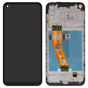 Дисплей FLYCDI для Samsung A115 Galaxy A11, M115 Galaxy M11, чорний, з рамкою
