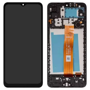 Дисплей для Samsung A125F Galaxy A12, чорний, з рамкою, (Box) A125F REV0.1 FPC6509 1