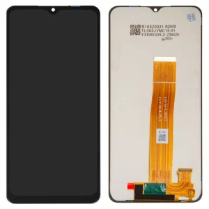 Дисплей для Samsung A125F Galaxy A12, чорний, без рамки, Сopy, A 02 M 02 A 12