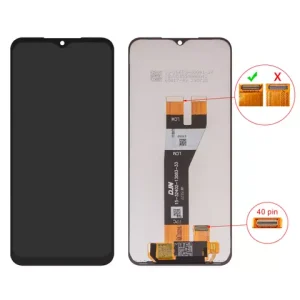 Дисплей для Samsung A146P Galaxy A14 5G, A146U Galaxy A14 5G, чорний, без рамки, High Copy, 40 pin