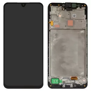 Дисплей для Samsung A165 Galaxy A16, чорний, з рамкою, Оригінал (переклеєне скло)