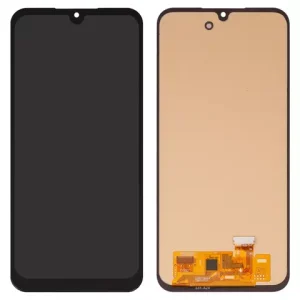 Дисплей для Samsung A245 Galaxy A24, M346 Galaxy M34, чорний, без рамки, High Copy, з широким обідком, (OLED)