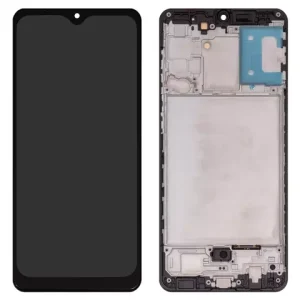 Дисплей для Samsung A315 Galaxy A31, чорний, з рамкою, Сopy, (TFT)