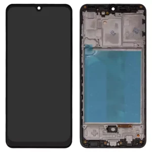 Дисплей для Samsung A315 Galaxy A31, чорний, з рамкою, High Copy, original LCD size, (OLED)