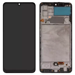 Дисплей для Samsung A325 Galaxy A32, чорний, з рамкою, High Copy, original LCD size, (OLED 6,4″)