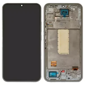 Дисплей для Samsung A346 Galaxy A34 5G, сріблястий, з рамкою, Original (PRC)