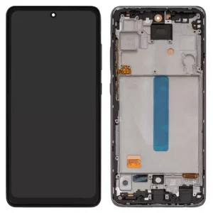 Дисплей для Samsung A525 Galaxy A52, A526 Galaxy A52 5G, чорний, Best copy, з рамкою, Сopy, (TFT)
