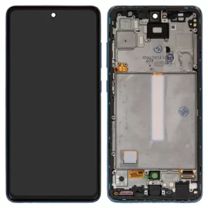 Дисплей для Samsung A525 Galaxy A52, A526 Galaxy A52 5G, синій, з рамкою, Original (PRC)