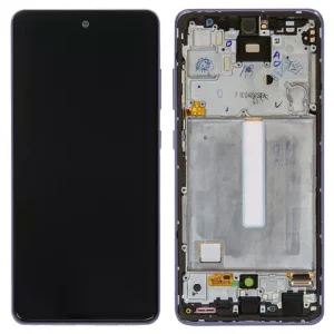 Дисплей для Samsung A525 Galaxy A52, A526 Galaxy A52 5G, фіолетовий, з рамкою, Original (PRC)