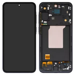 Дисплей для Samsung A556 Galaxy A55, синій, з рамкою, High Copy, (OLED), navy