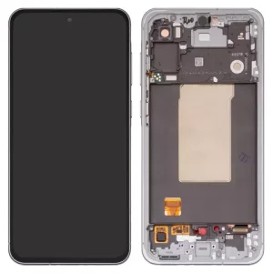 Дисплей для Samsung A566 Galaxy A56, сріблястий, з рамкою, Original (PRC), lightgray