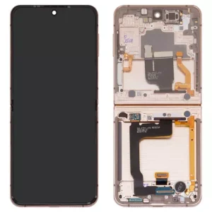 Дисплей для Samsung F721 Galaxy Flip4, золотистий, з рамкою, Original (PRC)