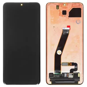 Дисплей для Samsung G980 Galaxy S20, G981 Galaxy S20 5G, чорний, без рамки, Оригінал (переклеєне скло)
