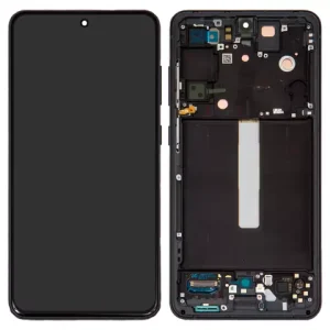 Дисплей для Samsung G990B Galaxy S21 FE 5G, чорний, з рамкою, Original (PRC)