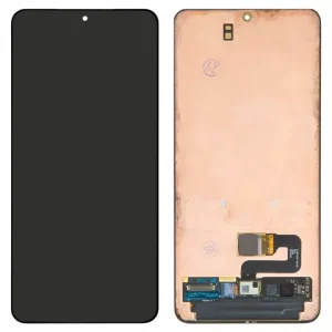 Дисплей для Samsung G991 Galaxy S21 5G, чорний, без рамки, Оригінал (переклеєне скло)