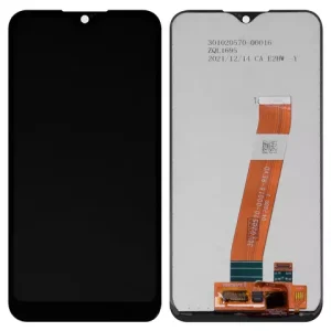 Дисплей для Samsung M015 Galaxy M01, чорний, без рамки, Оригінал (переклеєне скло)