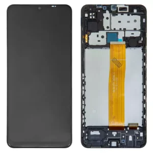 Дисплей для Samsung M127 Galaxy M12, чорний, з рамкою, Original (PRC), M127F REV0.1