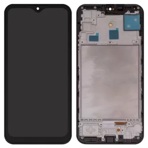 Дисплей для Samsung M156 Galaxy M15, чорний, з рамкою, High Copy, з широким обідком, (OLED)