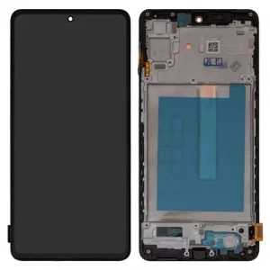 Дисплей для Samsung M536 Galaxy M53, чорний, з рамкою, High Copy, (OLED)