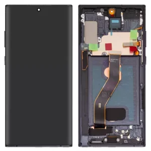 Дисплей для Samsung N975F Galaxy Note 10 Plus, чорний, з рамкою, High Copy, (OLED)