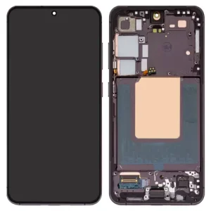 Дисплей для Samsung S921 Galaxy S24, чорний, з рамкою, Оригінал (переклеєне скло)
