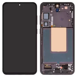 Дисплей для Samsung S926 Galaxy S24 Plus, чорний, з рамкою, High Copy, (OLED)