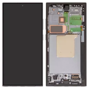 Дисплей для Samsung S928 Galaxy S24 Ultra, чорний, з рамкою, Original (PRC), titanium black