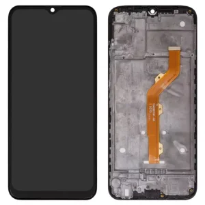 Дисплей для Tecno Camon 12, Spark 4, чорний, з рамкою, High Copy, 1540387041/2365D50 02, KC2, KC8, CC7