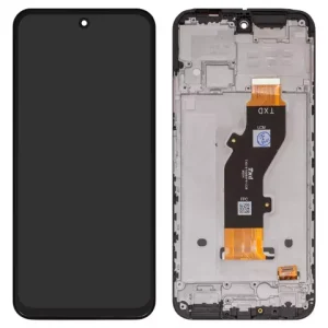 Дисплей для Tecno Spark 30C, чорний, з рамкою, High Copy, kl5, kl5n