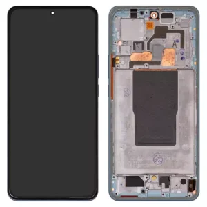 Дисплей для Xiaomi 12T, 12T Pro, синій, з рамкою, High Copy, (OLED), 22081212UG, 22081212G, 22071212AG