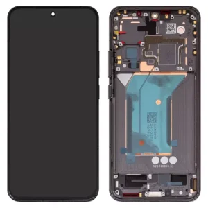 Дисплей для Xiaomi 14, чорний, з рамкою, Original (PRC), 23127PN0CC, 23127PN0CG
