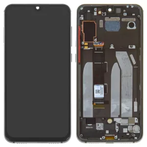 Дисплей для Xiaomi Mi 9 SE, чорний, з рамкою, Оригінал (переклеєне скло), M1903F2G
