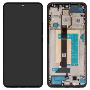 Дисплей для Xiaomi Poco F6, чорний, з рамкою, Original (PRC), 24069PC21G, 24069PC21I