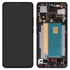 Дисплей для Xiaomi Poco F6 Pro, чорний, з рамкою, Original (PRC), 23113RKC6G