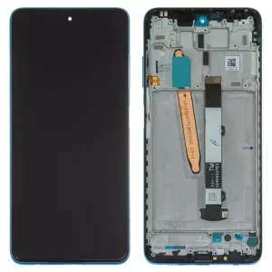 Дисплей для Xiaomi Poco X3 NFC, Poco X3 Pro, синій, з рамкою, Original (PRC), M2102J20SG, M2102J20SI