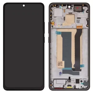 Дисплей для Xiaomi Poco X7 Pro, чорний, з рамкою, Сopy, (TFT), 2412DPC0AG, 2412DPC0AI