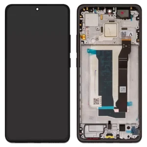 Дисплей для Xiaomi Poco X7 Pro, чорний, з рамкою, Original (PRC), 2412DPC0AG, 2412DPC0AI